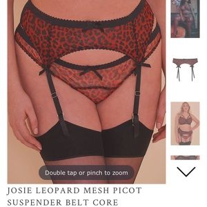 Playful Promises Josie leopard garterbelt & panty